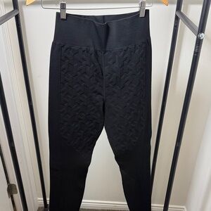 Hermes Black Textured High-Waist Pants size 42